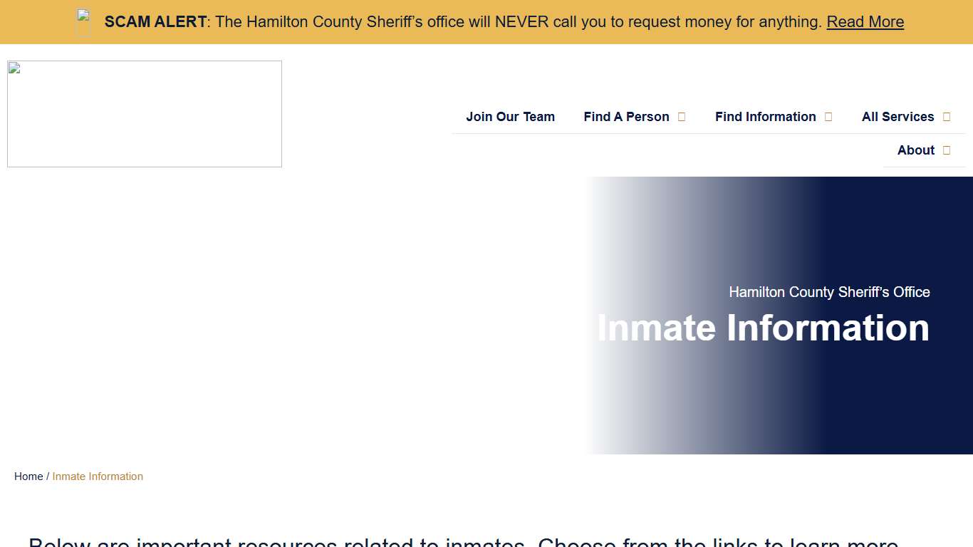 Hamilton County Sheriff's Office | Inmate Information